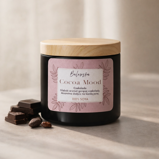 Cocoa Mood – świeca sojowa o zapachu czekolady