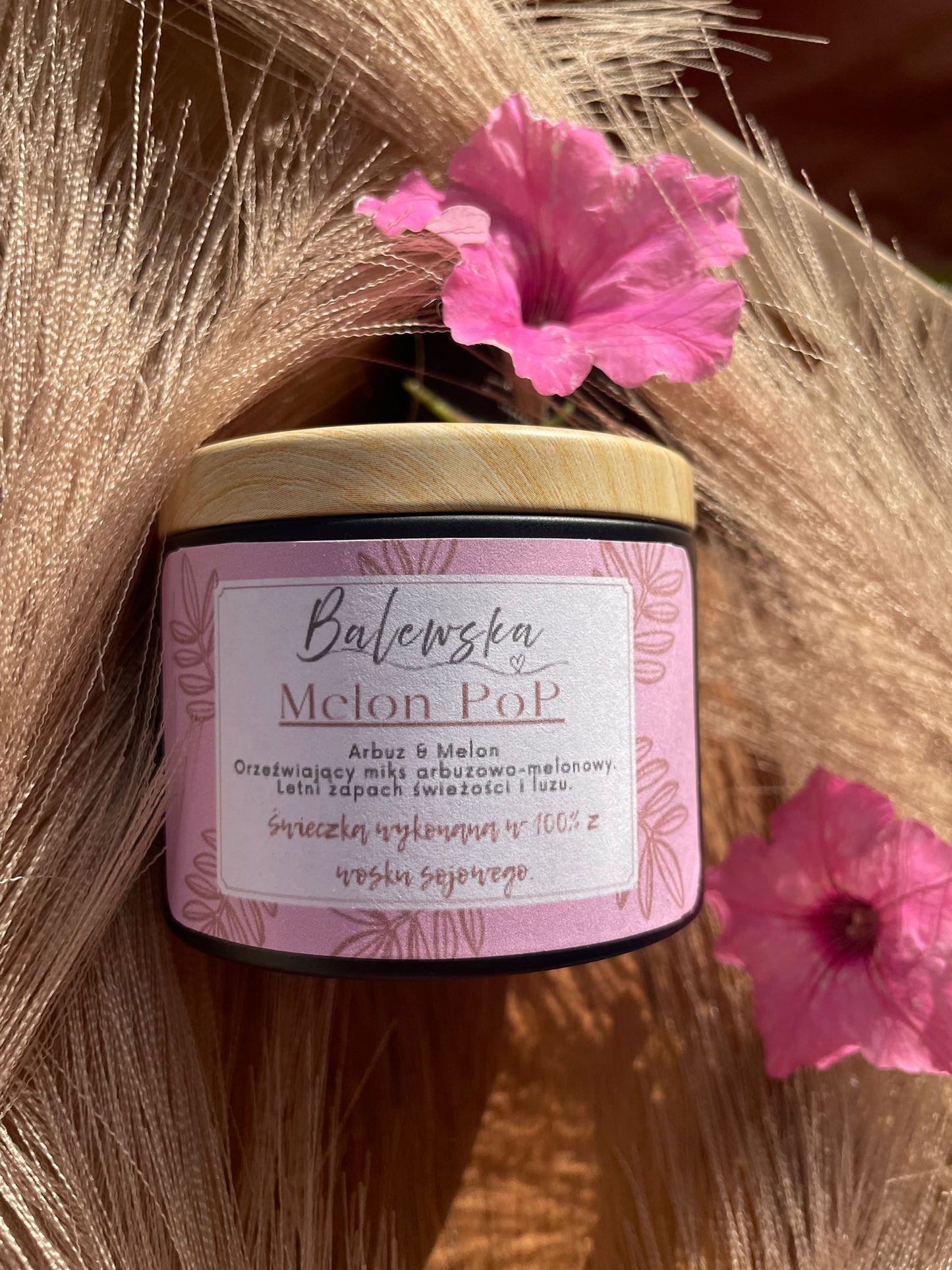 Melon Pop – świeca sojowa o zapachu arbuza i melona