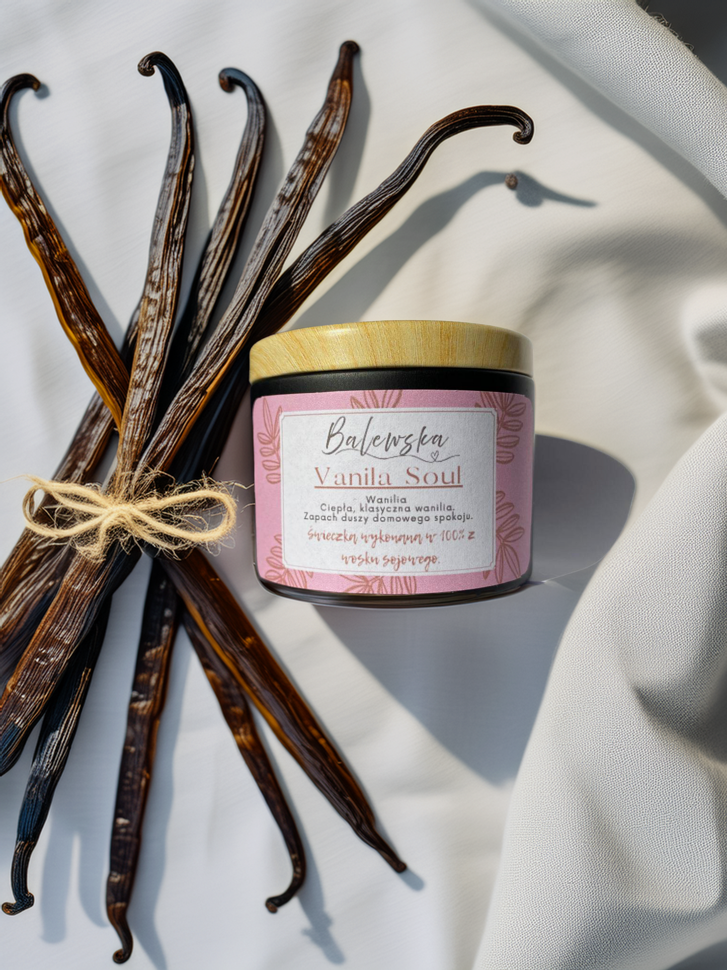 Vanilla Soul – klasyczna świeca sojowa o zapachu wanilii